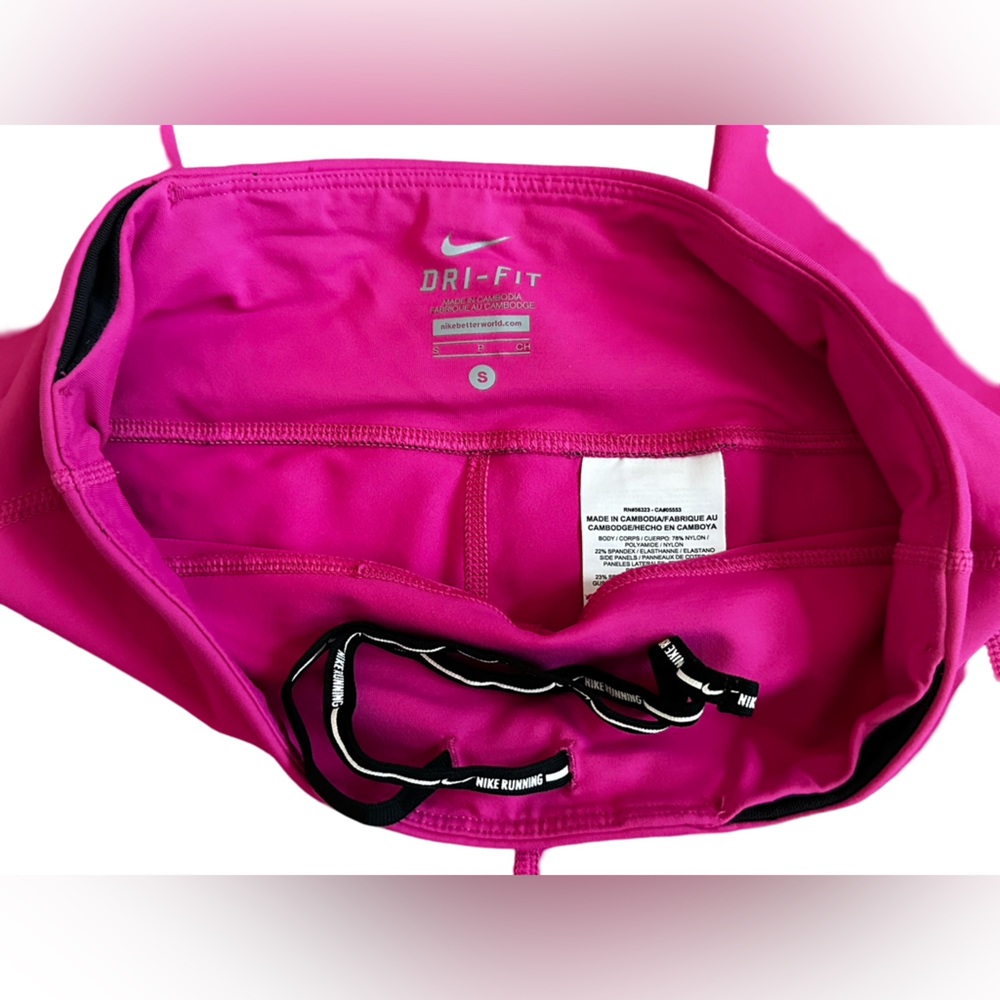 Nike Dri-FIT Capri Pant Activewear Legging Hot Pink/Black Women’s Size Small. - Picture 10 of 16